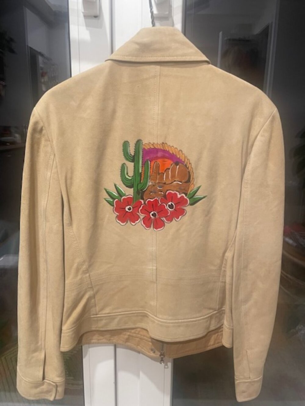Tan suede vintage jacket